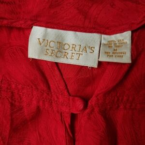 Victoria's Secret Red Silk Sleepwear